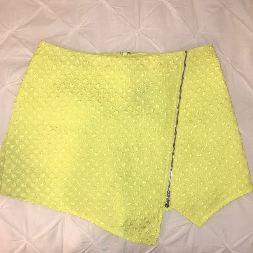 Neon Yellow Skort